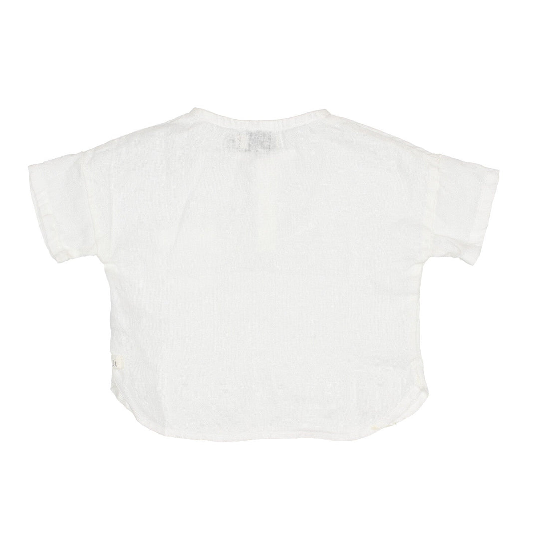 Buho shirts Buho White Pol Linen Baby Shirt
