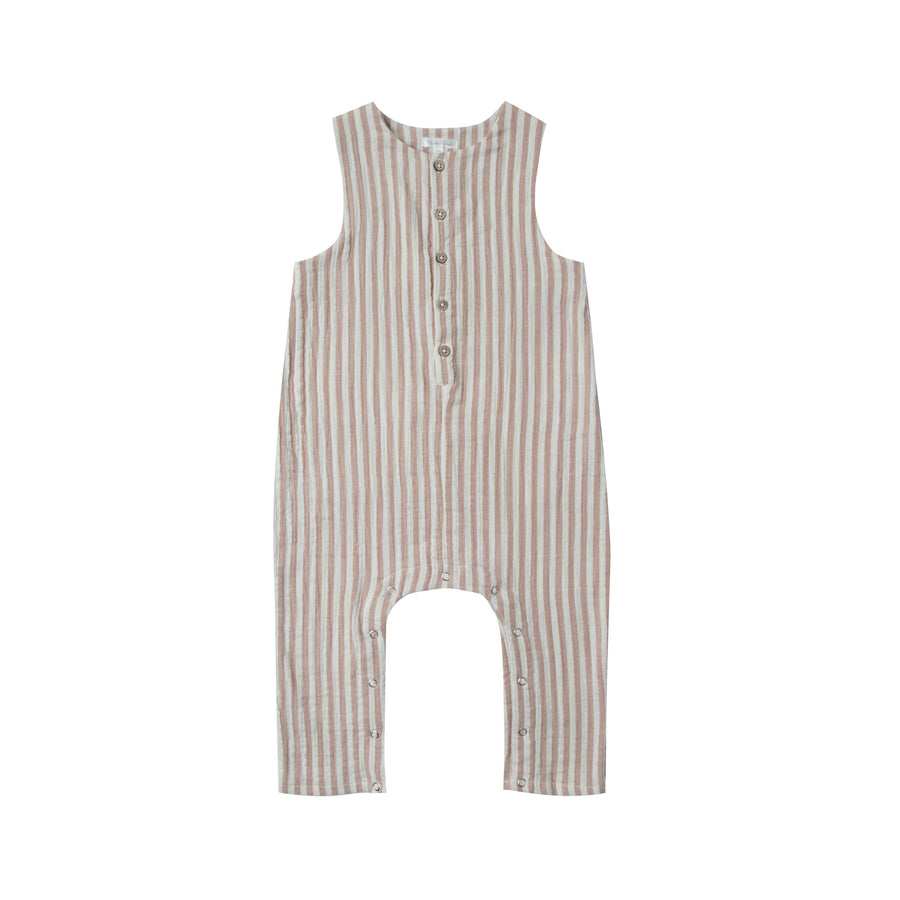 Rylee and Cru Pebble Cocoa Stripe Jumpsuit