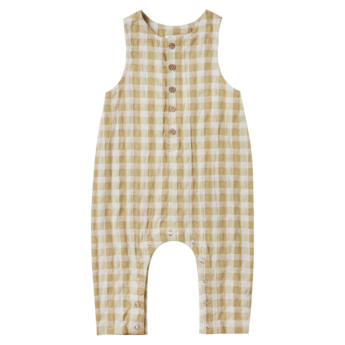 Rylee and Cru Butter Gingham Jumpsuit