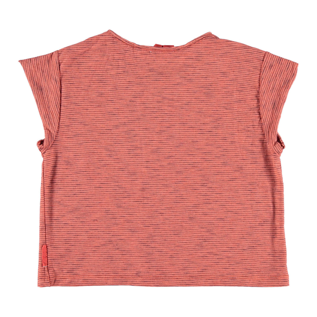 Piupiuchick Red Striped Buttoned Tee