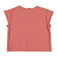 Piupiuchick Red Striped Buttoned Tee