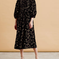by Timo dresses by Timo Dark Blossom Everyday Flared Midi Dress