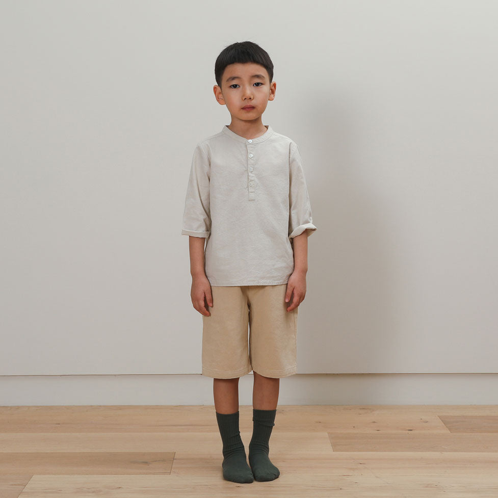 Bene Bene  Beige Check Pale Check Shirt