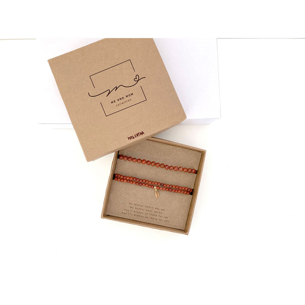 Mrs. Ertha Red Jasper Me And Mom Set