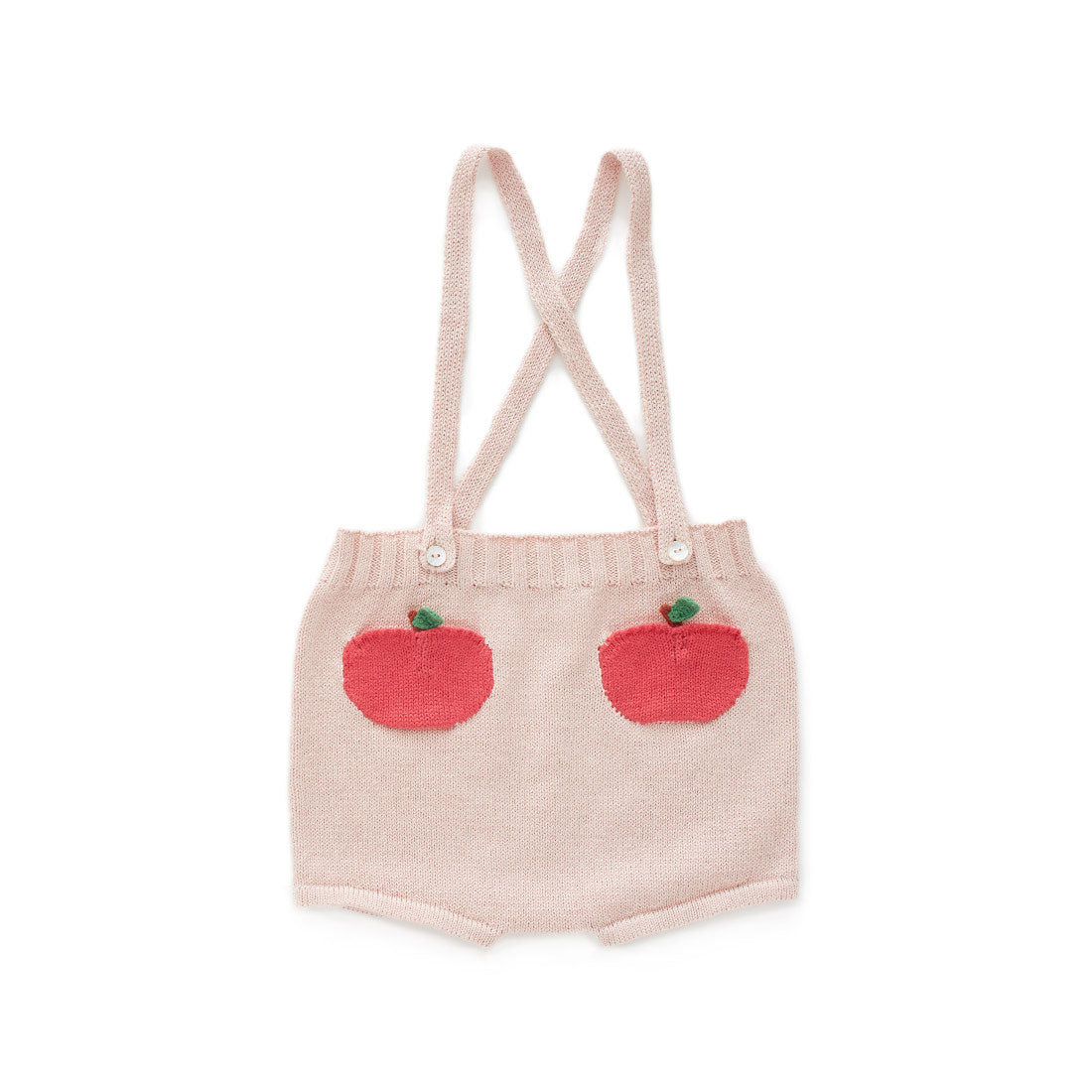 Oeuf Pink Peach Pocket Knit Shorts