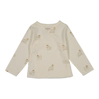 Studio Boheme Off White Ourson Print Lou Wrap Top