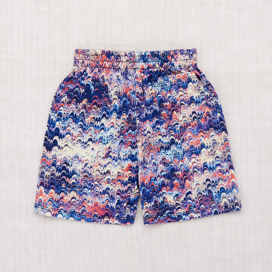 Misha and Puff Maritime Blue Marble Camp Shorts