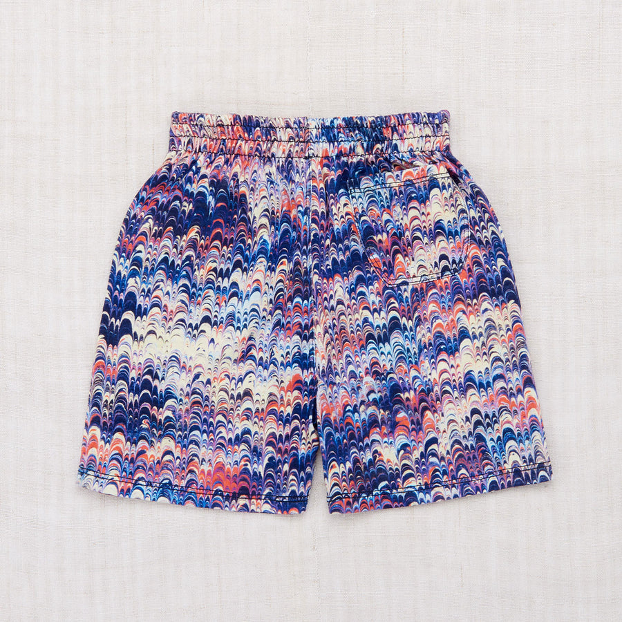 Misha and Puff Maritime Blue Marble Camp Shorts