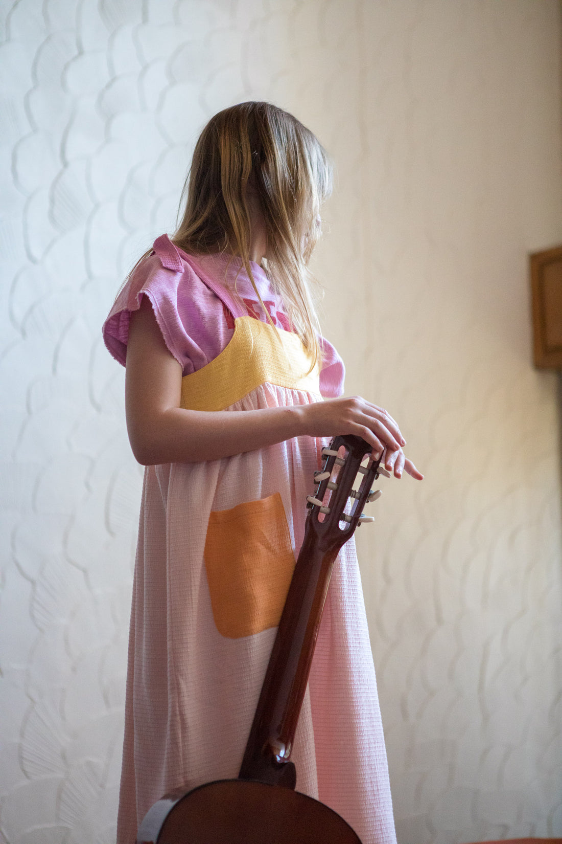 Piupiuchick Multi Color Textured Long Pocket Dress