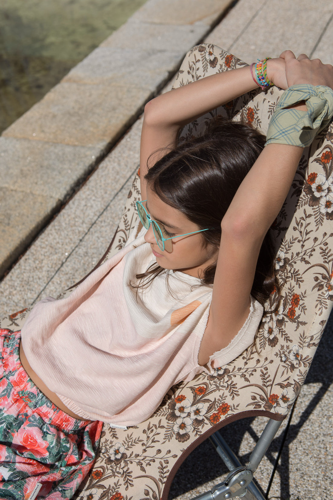 Piupiuchick Pink Les Amis Textured Sleeveless Top