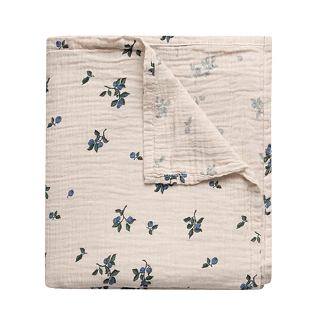 Garbo and Friends Muslin Swaddle Blanket - Blueberry