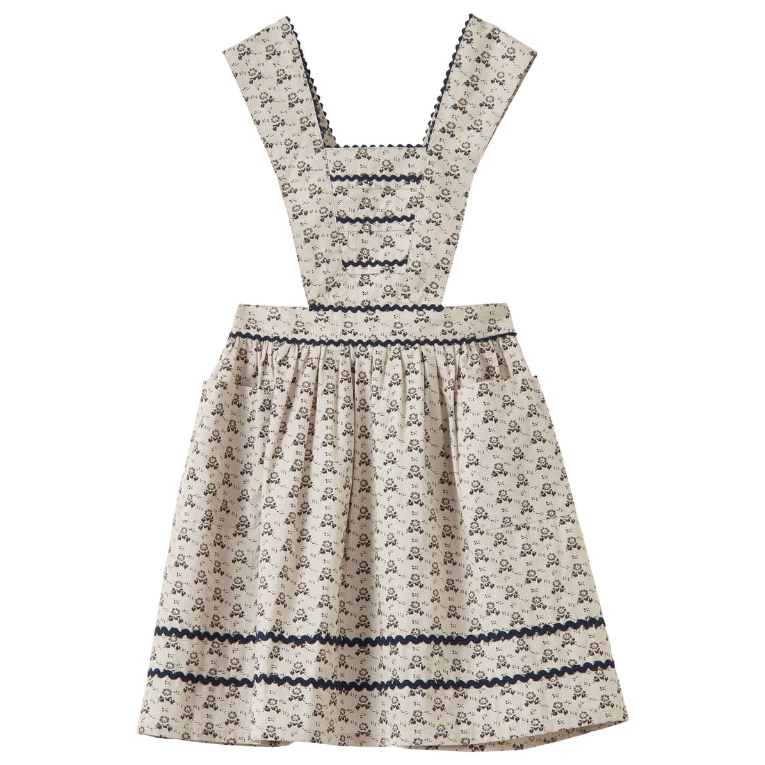 Caramel Polka Floral Print Carola Skirt