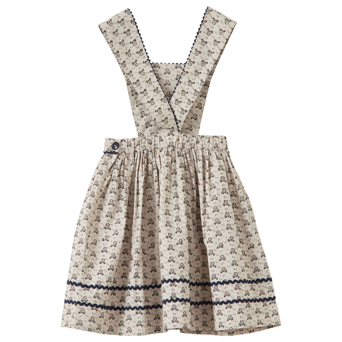Caramel Polka Floral Print Carola Skirt