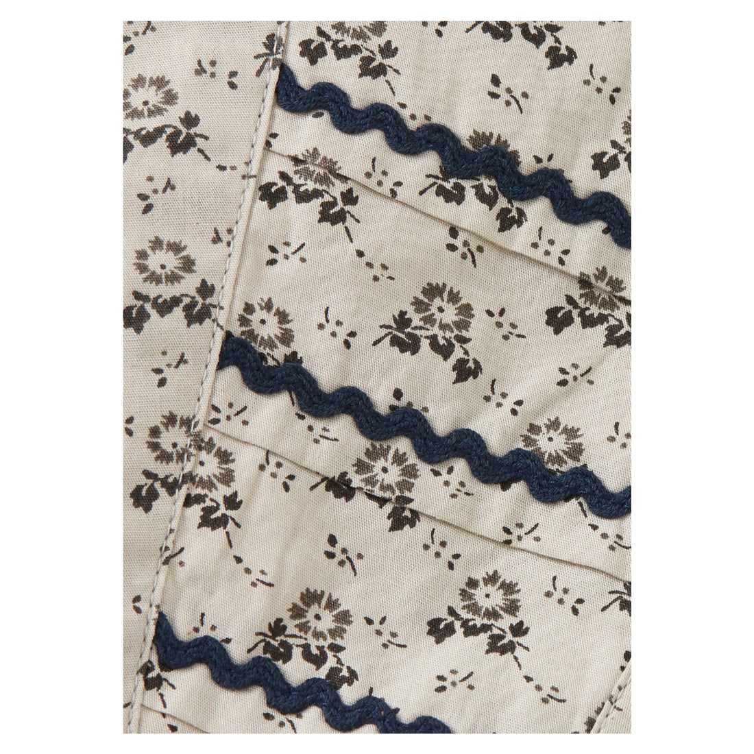 Caramel Polka Floral Print Carola Skirt