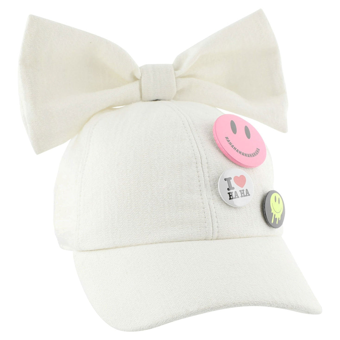 Caroline Bosmans accessories Caroline Bosmans White Pin Bow Cap