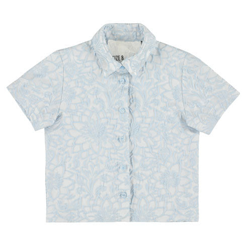Caroline Bosmans blouses Caroline Bosmans Flower Blue Blouse