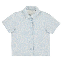 Caroline Bosmans blouses Caroline Bosmans Flower Blue Blouse