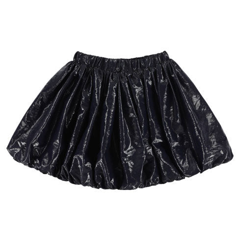 Caroline Bosmans bottoms Caroline Bosmans Glossy Navy Bubble Skirt