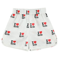 Caroline Bosmans bottoms Caroline Bosmans I Love Haha Natural Shorts