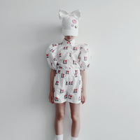 Caroline Bosmans bottoms Caroline Bosmans I Love Haha Natural Shorts