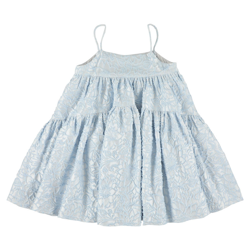 Caroline Bosmans dresses Caroline Bosmans Flower Blue High Cut Tiered Jumper