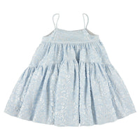 Caroline Bosmans dresses Caroline Bosmans Flower Blue High Cut Tiered Jumper