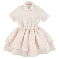 Caroline Bosmans dresses Caroline Bosmans Flower Pink Collared Dress