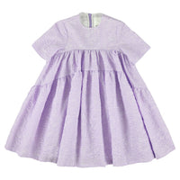 Caroline Bosmans dresses Caroline Bosmans Flower Soft Purple High Cut Tiered Dress