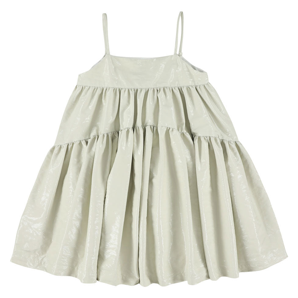 Caroline Bosmans dresses Caroline Bosmans Glossy Natural High Cut Tiered Jumper