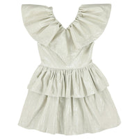 Caroline Bosmans dresses Caroline Bosmans Glossy Natural Peplum Dress