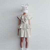Caroline Bosmans dresses Caroline Bosmans Glossy Natural Peplum Dress
