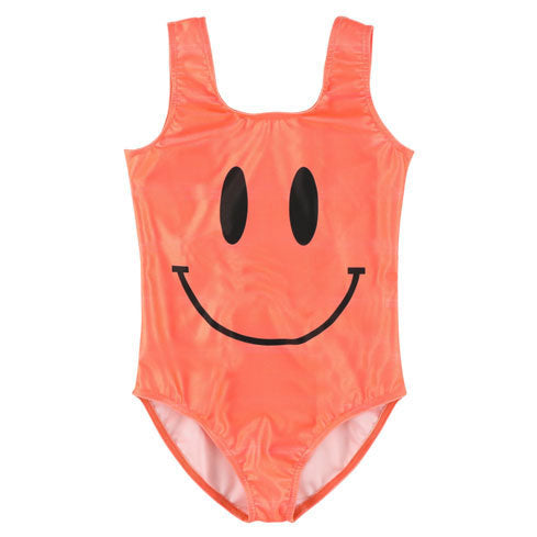 Caroline Bosmans swim Caroline Bosmans Smiley Fluo Orange Swimsuit