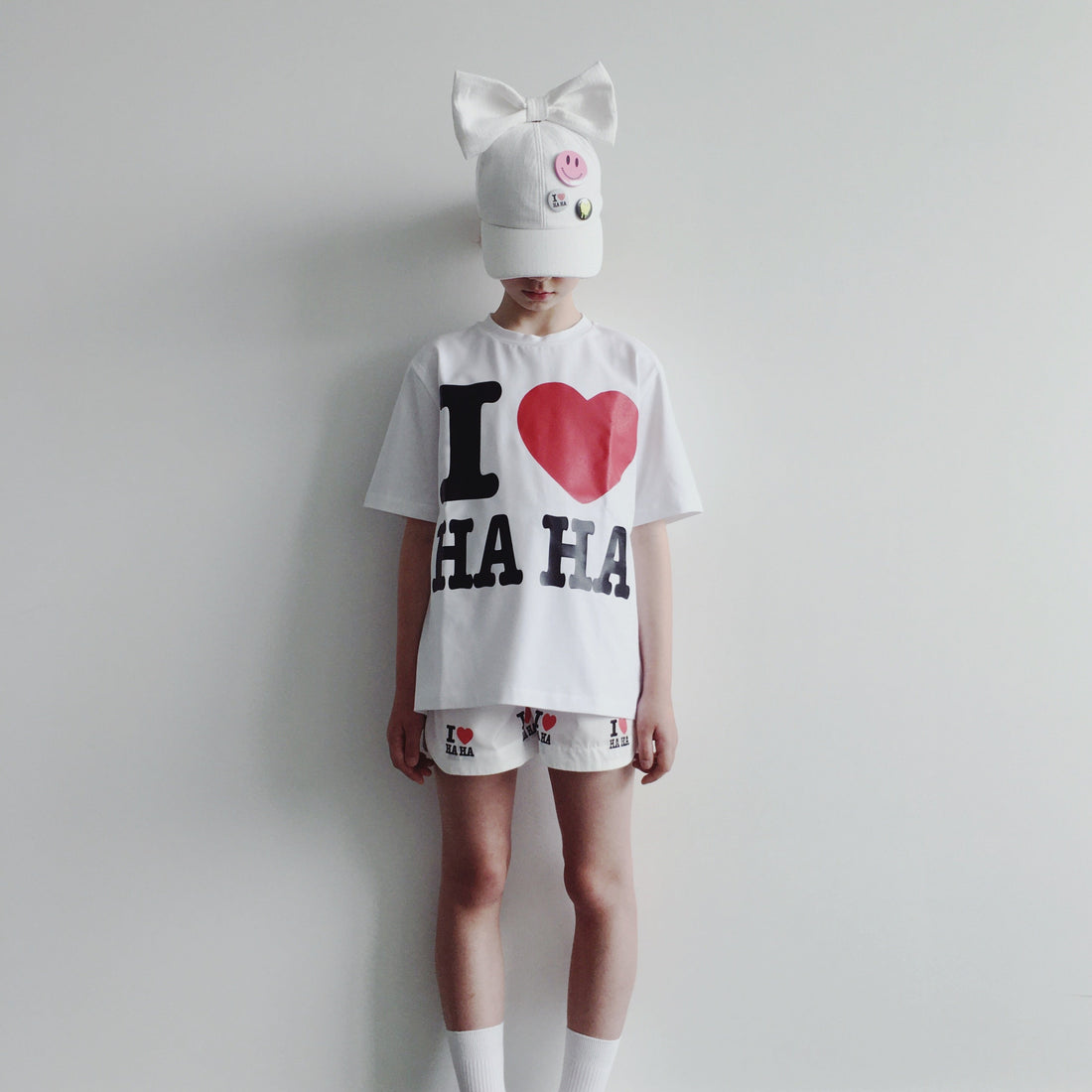 Caroline Bosmans tees Caroline Bosmans I Love Haha Natural Tee