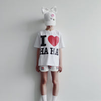 Caroline Bosmans tees Caroline Bosmans I Love Haha Natural Tee