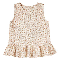 Rylee and Cru Natural Delicate Flower Carrie Blouse