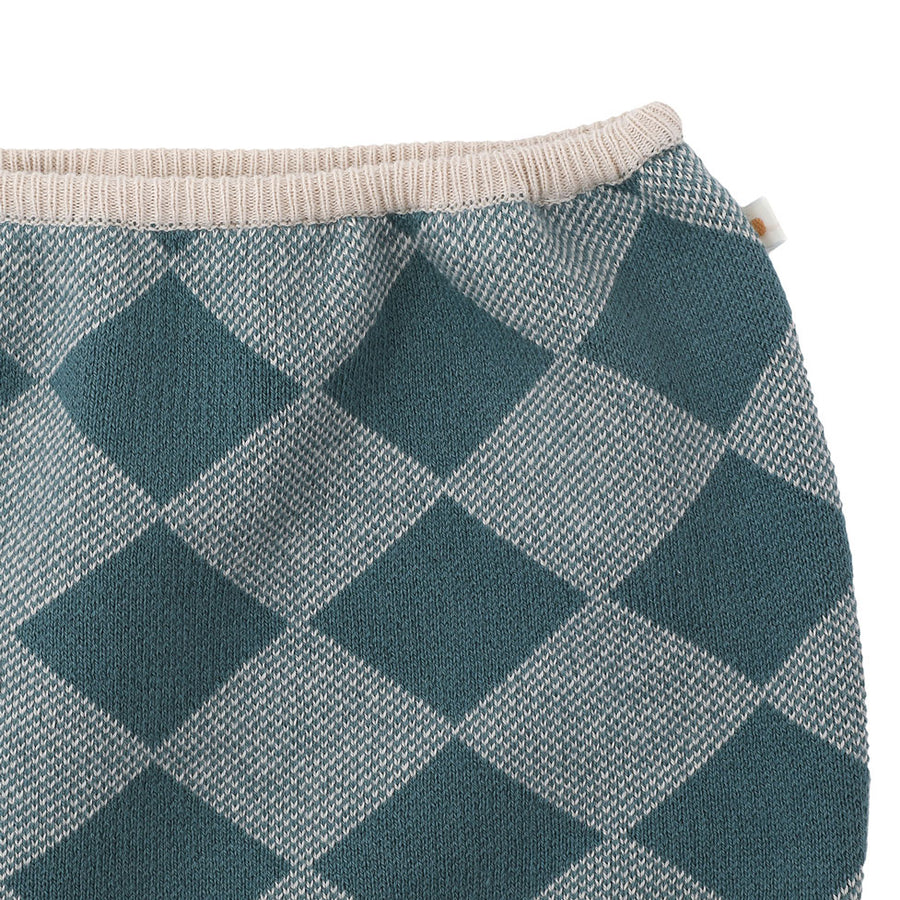 Bene Bene  Light Blue Argyle Knit Bloomers