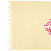 Chloe accessories OS Chloe Pale Yellow Heart Logo Towel