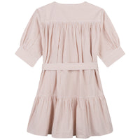 Chloe dresses Chloe Beige Striped Babydoll Dress
