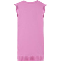 Chloe dresses Chloe Lilac Jersey Fringe Heart Logo Dress
