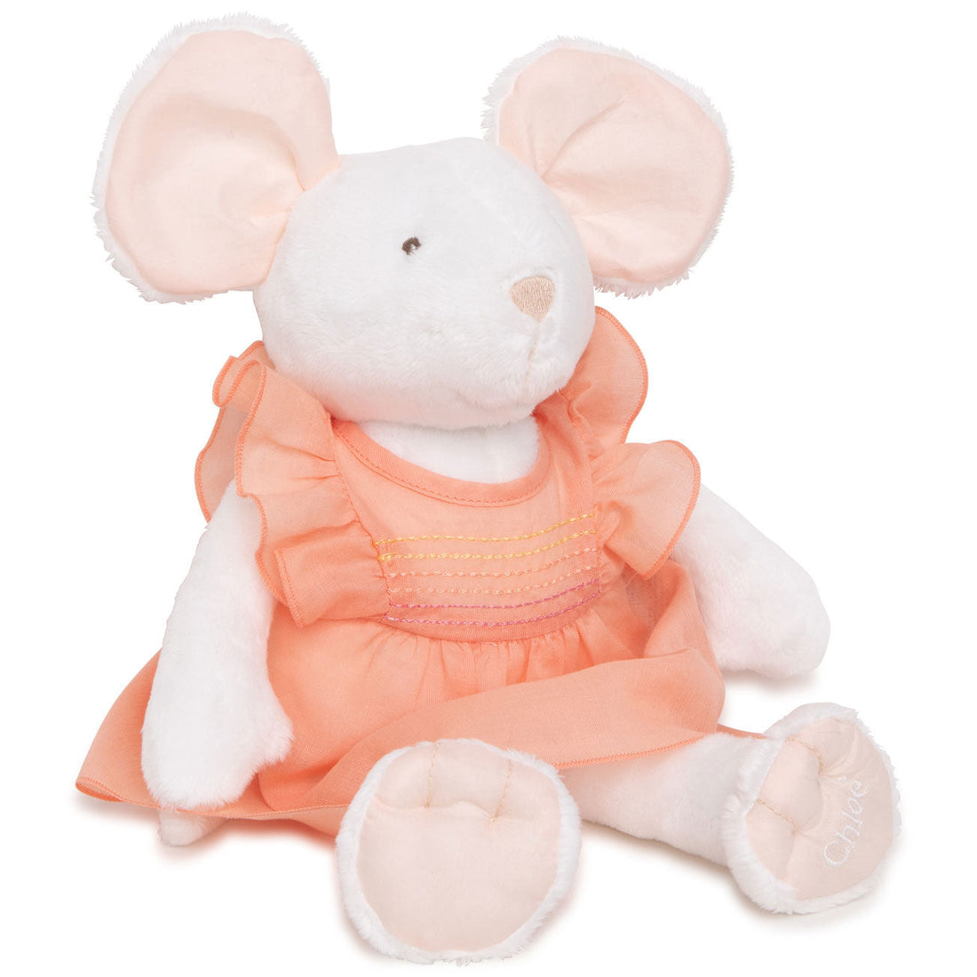 Chloe dresses Chloe Papaya Cotton Voile Baby Dress + Toy