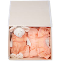 Chloe dresses Chloe Papaya Cotton Voile Baby Dress + Toy