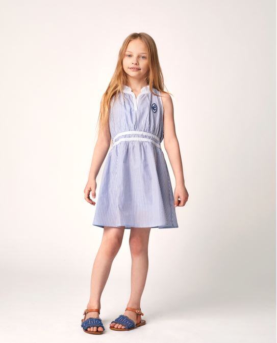 Chloe Blue Striped Dress