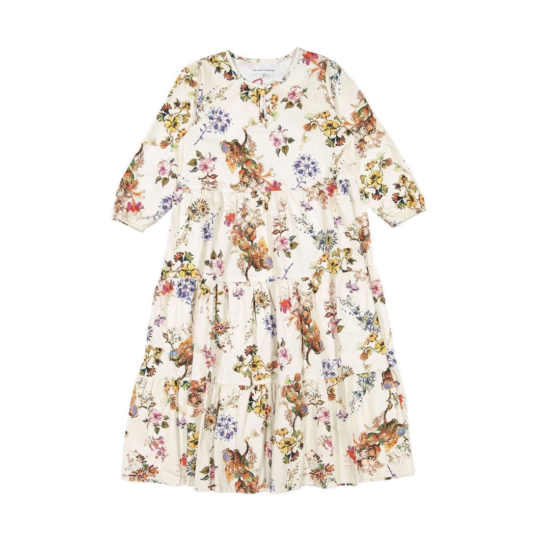 Christina Rohde dresses Christina Rohde Ivory Floral Tiered Dress
