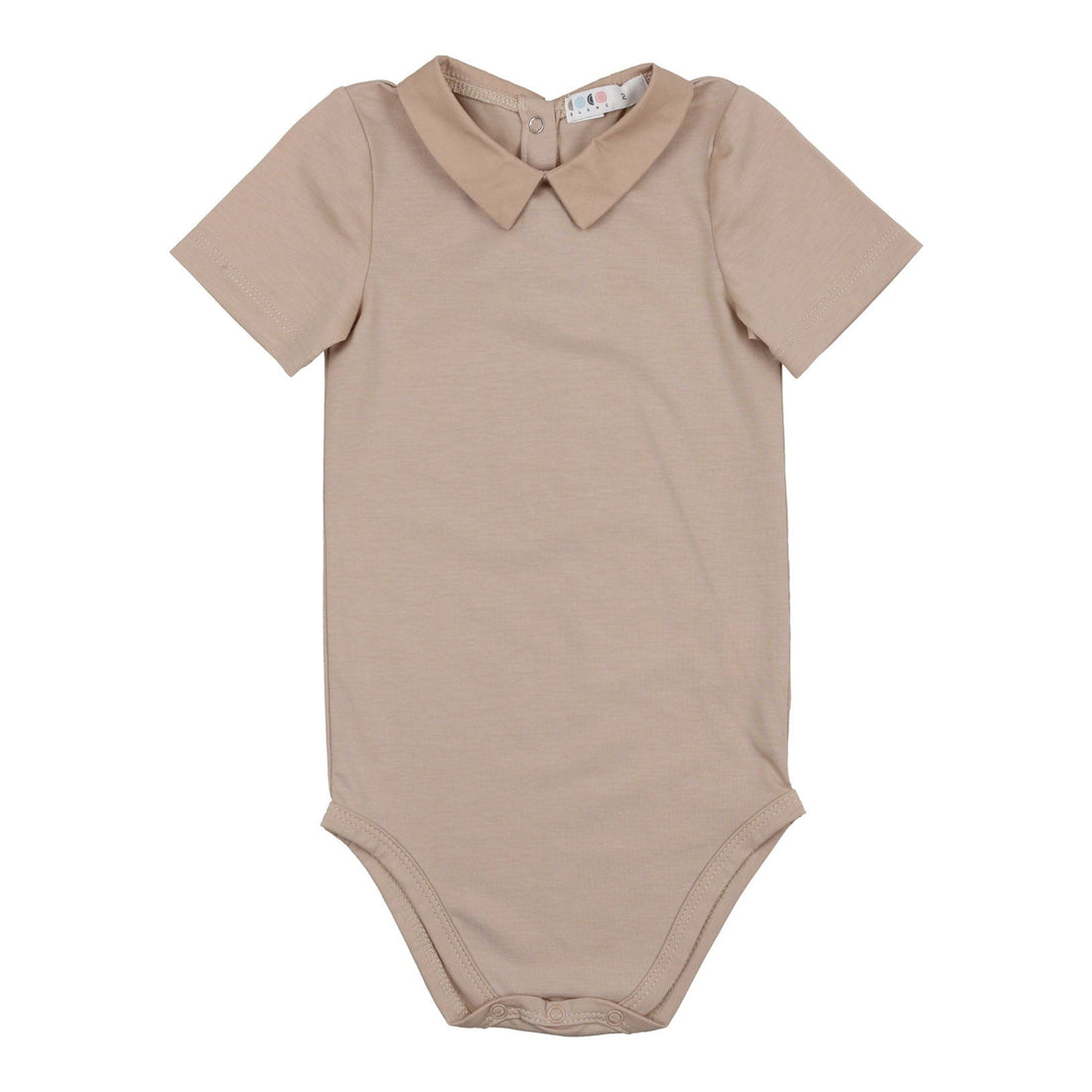 Coco Blanc bodysuits Coco Blanc Taupe Modal Peter Pan Onesie