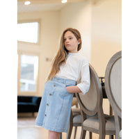Coco Blanc bottoms Coco Blanc Denim Skirt