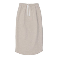 Coco Blanc bottoms Coco Blanc Flaxy Oat Ribbed Midi Skirt
