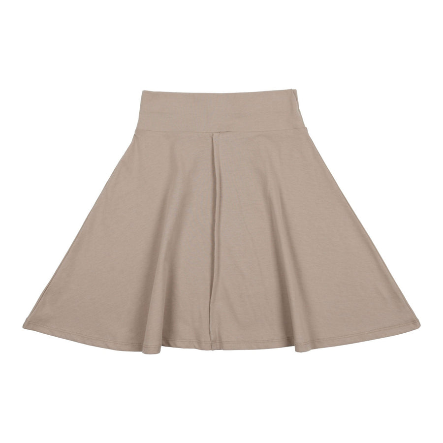 Coco Blanc bottoms Coco Blanc Taupe Cotton Circle Skirt
