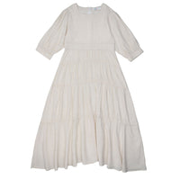 Coco Blanc dresses Coco Blanc Flaxy Oat Flowy Linen Dress