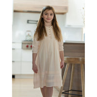 Coco Blanc dresses Coco Blanc Powdered Mauve Peter Pan Collar Dress