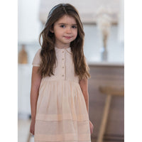 Coco Blanc dresses Coco Blanc Powdered Mauve Peter Pan Collar Dress